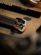 Black Rubber Strap With PVD Buckle