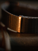 Grey Premium Military Strap With Brushed Buckle & Keepers