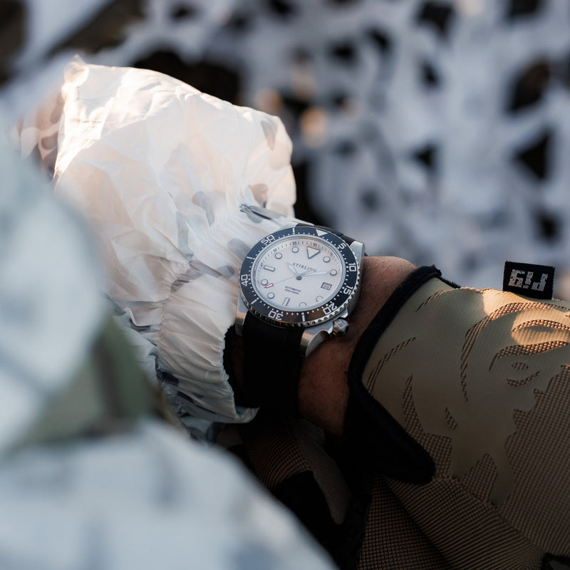 Durrant - Arctic White/Steel – Stirling Timepieces