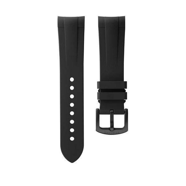 Replacement Durrant Black Rubber Strap With DLC Buckle