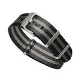Bond Premium Military Strap With Brushed Buckle & Keepers