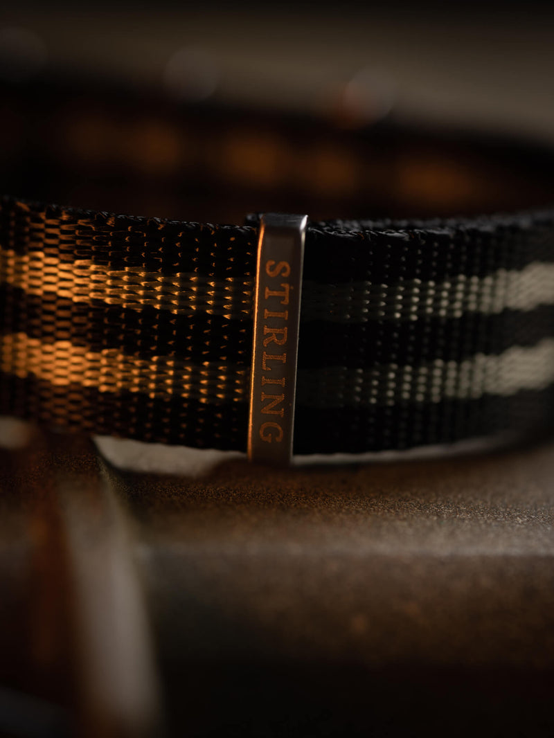 Bond Premium Military Strap With Brushed Buckle & Keepers
