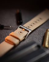 Tan Quick Release Canvas Strap With Brushed Buckle
