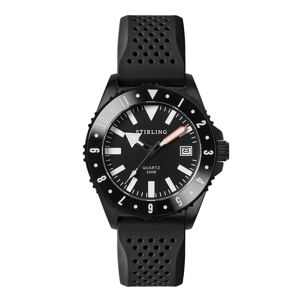 Campbell Quartz Black – Stirling Timepieces